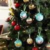 Blue Christmas Ball Ornaments, Includes Santa Claus, Reindeer, and Snowman (14 Pieces)