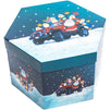 Santa Claus Christmas Tree Ornaments, Xmas Holiday Decorations (Blue, 14 Pack)