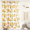 Okuna Outpost Thanksgiving Shower Curtain Set with 12 Hooks (70 x 71 Inches)