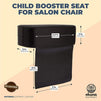 Kids Booster Seat, Hair Salon Chair for Children's Haircuts, Waterproof (Black)