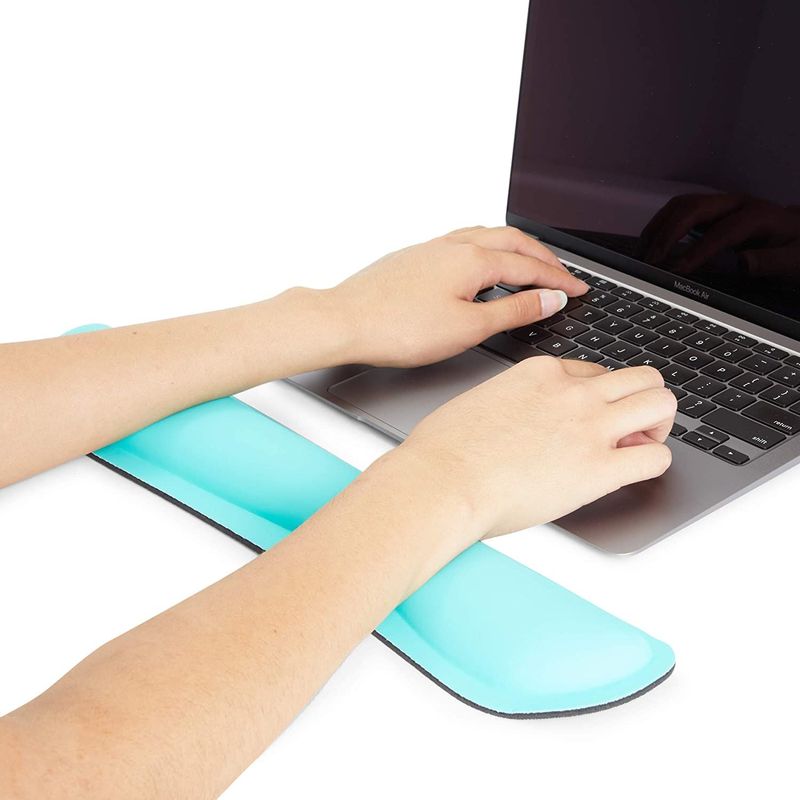 Teal Mouse Pad Wrist Support and Keyboard Rest Pad, Waterproof (2 Piec –  Okuna Outpost
