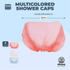 Disposable Shower Caps for Women, Hair Bonnets (3 Colors, 300 Pack)
