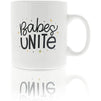 Large White Ceramic Coffee Mug, Babes Unite (16 oz, 3.7 x 4.1 In)