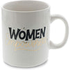 Large Ceramic Coffee Mug, Women Empowered (White, 16 oz)