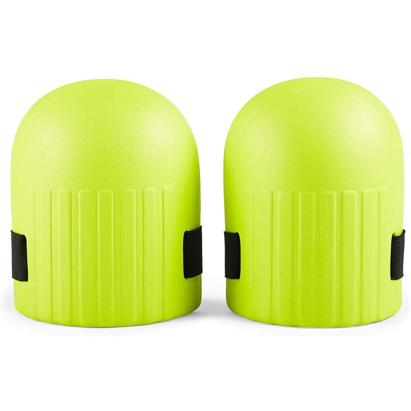 Foam Kneeling Pad, Adjustable Knee Pads for Gardening Work (Green, 2 Pairs)