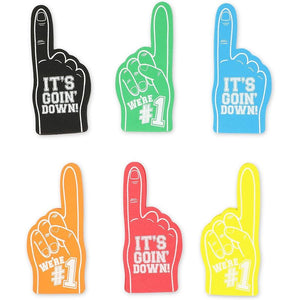 Okuna Outpost Mini Foam Fingers for Sports Events, It's Going Down, We’re 1 (5.5 in, 24 Pack)