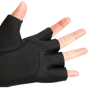 Yoga Gloves for Women and Men, Non Slip, Black (2 Pairs)