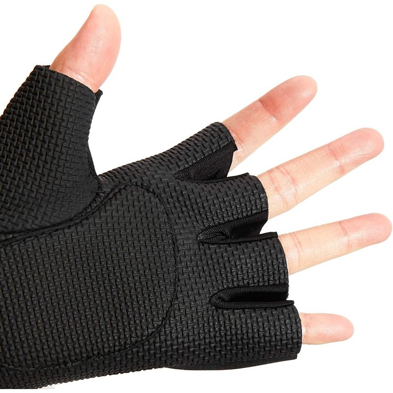 Yoga Gloves for Women and Men, Non Slip, Black (2 Pairs) – Okuna