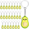 Avocado Keychain for Birthday Party Favors (1 x 3.5 Inches, 24 Pack)