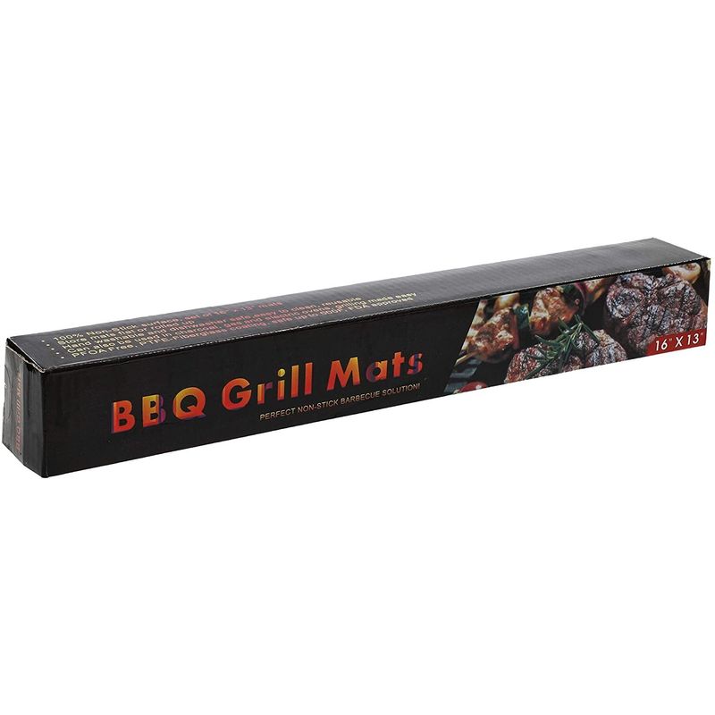 BBQ Grill Mat Set (15.6 x 12.9 In, 6 Pack)