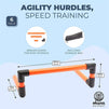Agility Hurdles for Speed Training, Sports, Fitness (5.9 Inches, 6 Pack)