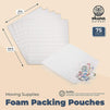 Okuna Outpost Foam Packing Pouches, Moving Supplies and Shipping (9 x 9.8 in, 75 Pack)