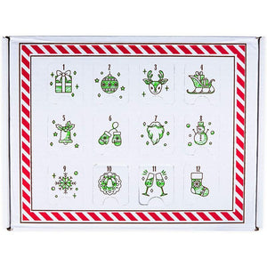 Okuna Outpost Alcohol Advent Calendar for Adults, 12 Days of Booze (12.9 x 9.6 x 7 in)