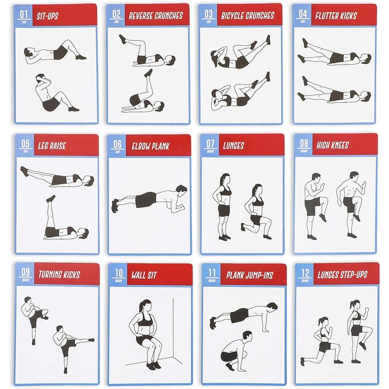 Bodyweight Exercise Cards // NewMeFitness – Doromania