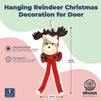 Reindeer Door Hanger for Christmas (11.5 x 19 x 3 Inches)