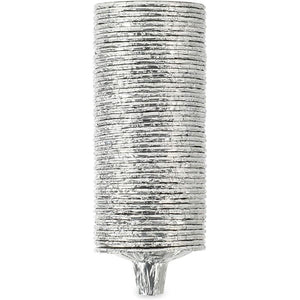 Disposable Aluminum Candle Holders for Shabbat, Ner Mitzvah (2.76 in, 200 Pack)