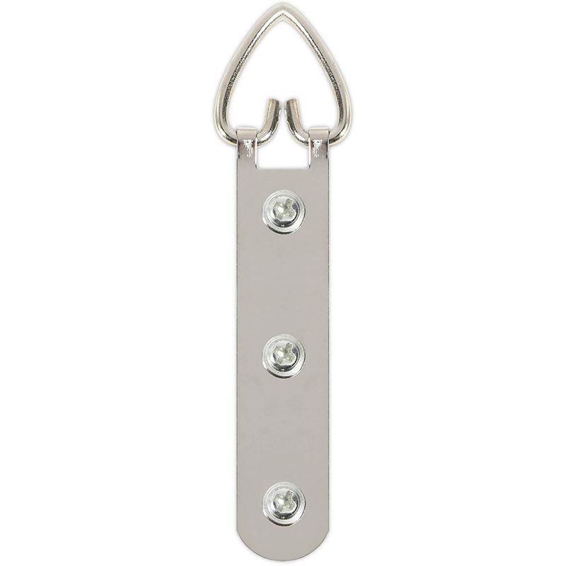 60 D Ring Picture Hangers with 180 Screws, 3 Holes (3.5 x 0.6 in, 240 Pieces)
