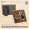 Okuna Outpost Wooden Dog Memorial Picture Frame, Forever in Our Hearts (9.5 x 7.9 in)