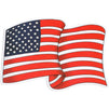American Flag Vinyl Stickers, Patriotic USA Car Decals (3 x 2 in, 24 Pack)