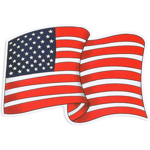 American Flag Vinyl Stickers, Patriotic USA Car Decals (3 x 2 in, 24 Pack)