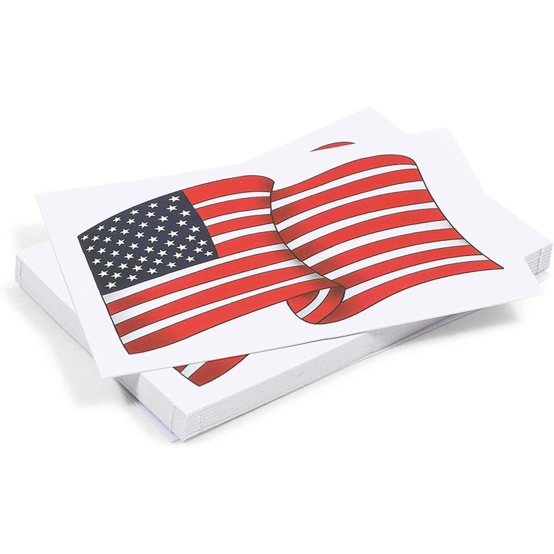 American Flag Bow Sticker Bumper Sticker Vinyl Decal 5