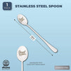 Engraved Stainless Steel Spoon with Gift Box, Cereal Killer (7.8 Inches)