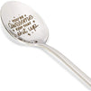 Stainless Steel Engraved Gift Spoon with Gift Box, You're Awesome, Keep That Sht Up (7.8 In)