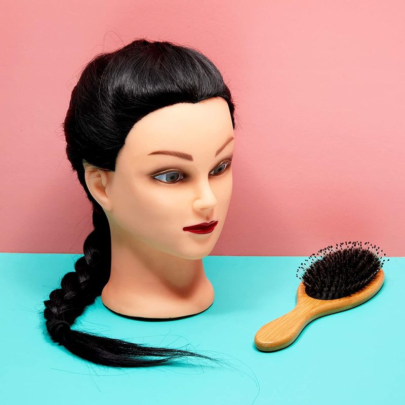 Mannequin Head with Synthetic Hair for Hairdresser Hairstyles