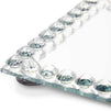 Mirrored Crystal Bead Serving Tray (9.4 x 5.75 x 1 Inches)