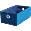 Okuna Outpost Blue Velvet Storage Bins Set, Baskets (3 Sizes, 3 Pack)