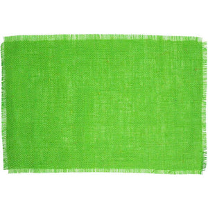 Festive Outdoor Jute Placemats for Cinco de Mayo, 6 Colors (18 x 14 In, 6 Pack)