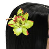 Orchid Flower Alligator Hair Clips for Women (12 Pack)