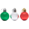 Okuna Outpost Mini Christmas Tree Ball Ornaments, 6 Colors (1.1 x 1.6 in, 96 Pack)