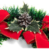 Okuna Outpost Christmas Wreath for Front Door, Holiday Decoration (12 x 12 Inches)