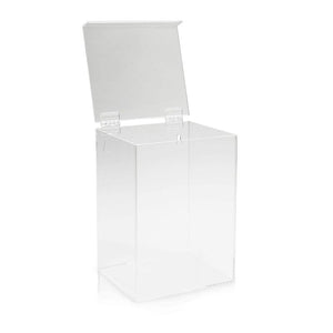 Clear Acrylic Mask and Hairnet Dispenser, Wall Mount (9 x 6.5 x 5.8 Inches)