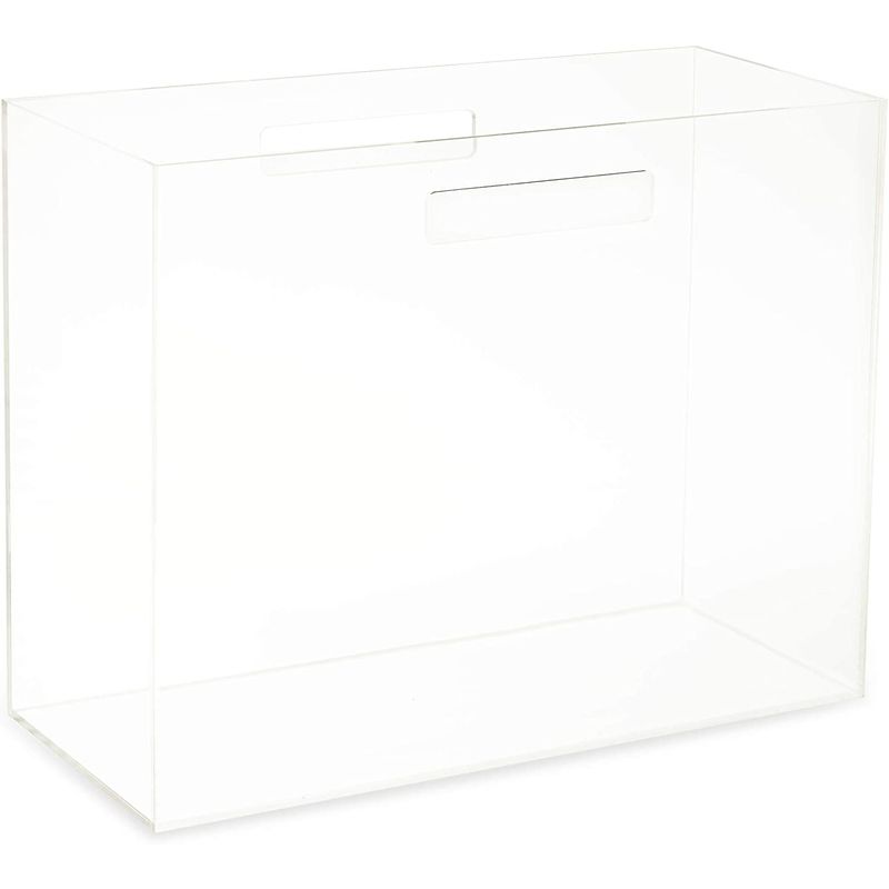 Clear Acrylic Storage Organizer for Office, Magazine File (12.7 x 5.7 x 10 in)