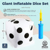 20 Inch Giant Inflatable Dice with Air Pump for Indoor Outdoor Play (2 Pack)