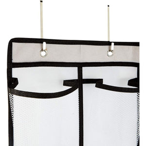 Okuna Outpost Over The Door Hanging Shoe Organizer, Mesh with 24 Pockets (22 x 56 in, 2 Pack)