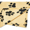 Paw Print Fleece Blankets for Dogs and Cats, Pet Throw (60 x 40 in, 2 Pack)