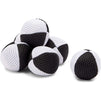 Okuna Outpost Juggling Balls for Beginners, Professionals, Kids Toys (Black, White, 2.36 in, 6 Pack)