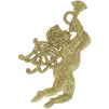 Angel Christmas Tree Ornaments, Gold Glitter Ornament (5.1 x 3.14 in, 10 Pack)