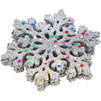 Christmas Tree Ornaments,Silver and Gold Glitter Snowflakes (4 in, 60 Pack)