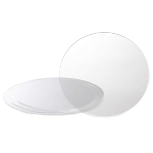 3mm Acrylic Circle Disks, 1/8 Inch Thick Round Plexiglass Sheets (11 in, 3 Pack)
