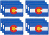 Iron On Patches, Colorado Flag Patch for Clothing (3 x 2 in, 12 Pack)