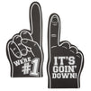 2 Pack Foam Finger #1, It's Goin' Down, Sports Party Favors, Outdoor Essentials, Black (17.5 in)