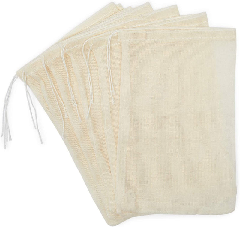 Cold Brew Filter Bags for Straining, Reusable Cheese Cloths (4x6 In, 8 Pack)