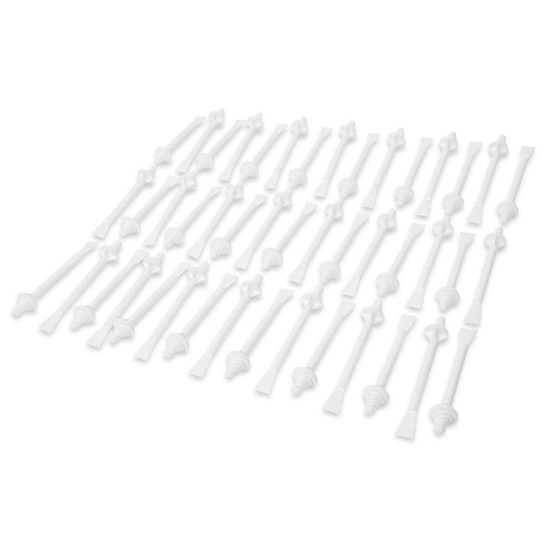Nose Wax Applicators, Plastic (White, 75 Pack)