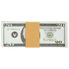 500 Pack Kraft Paper Money Bands for Cash, Blank Self-Adhesive Currency Straps, Bill Wrappers (7.7x1.25 In)