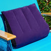 Inflatable Wedge Pillow for Acid Reflux, Triangular Lumber for Bed Sleeping, Purple, 17 x 14 x 7.5 in