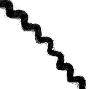 Twist Crochet Braiding Hair, Black Synthetic Extensions (18 Inches, 6 Pack)